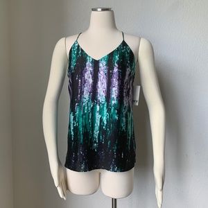 Bar III Womens Printed Camisole Tank Cami Top XS S